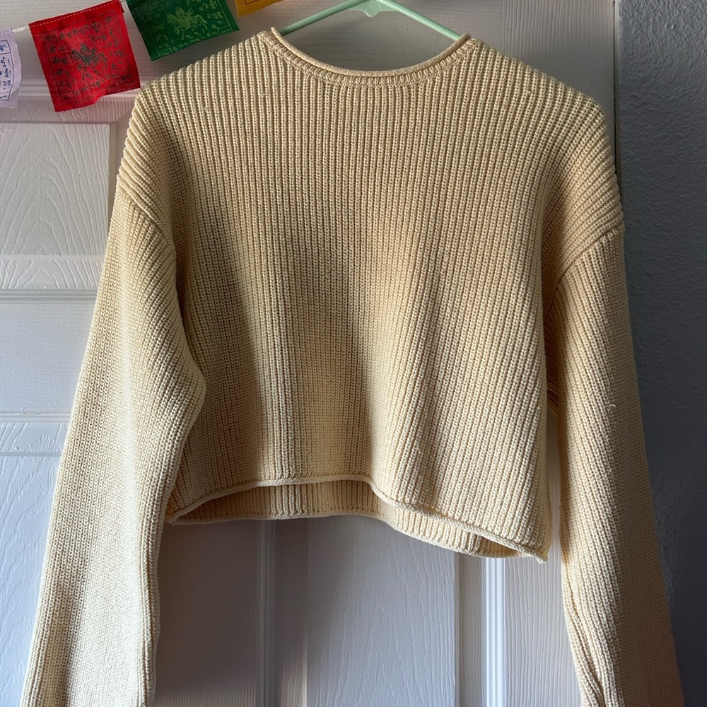 Yellow Zara sweater